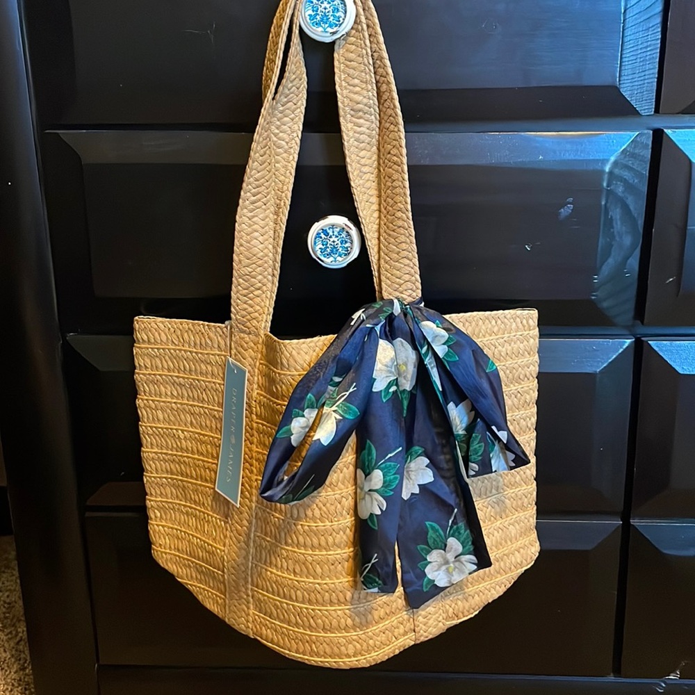 Draper James everday straw bag